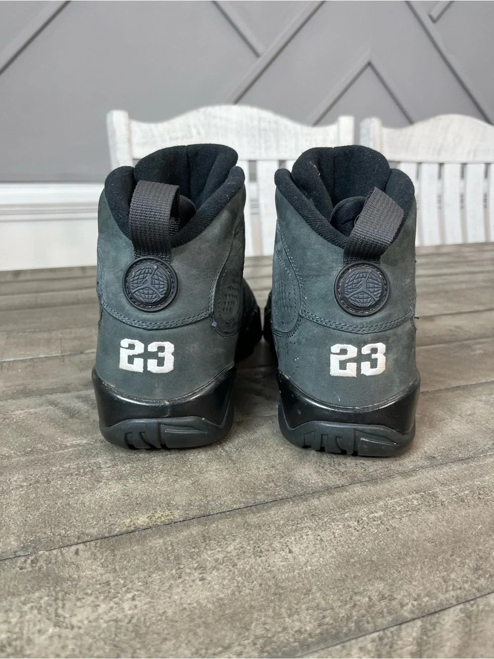 Nike Air Jordan 9 Retro Anthracite Mens Size 10.5 Gray Suede